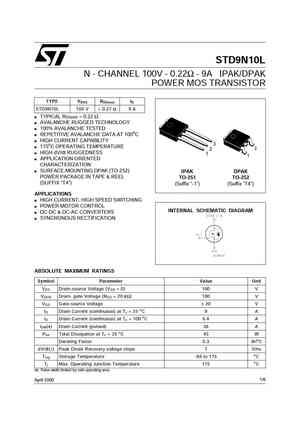 STD9NM50N
