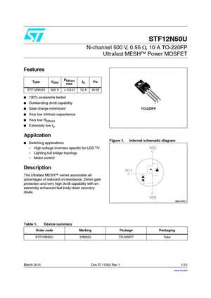 STF12N50U
