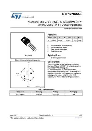 STF12N50U
