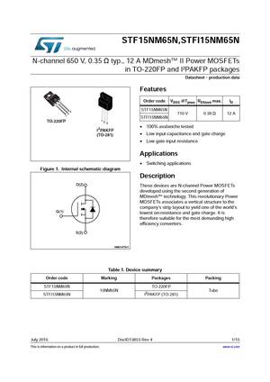 STF15NM60ND
