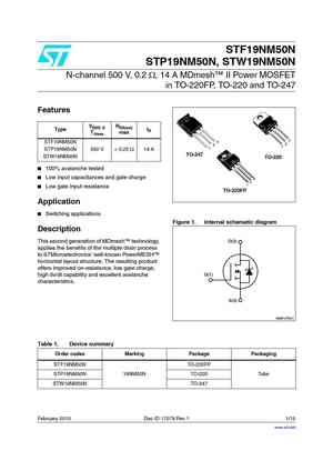 STF19NM65N
