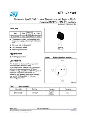 STFI11N65M2
