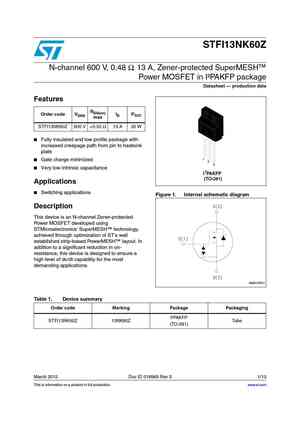 STFI11N65M2
