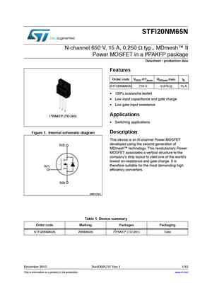 STFI26NM60N
