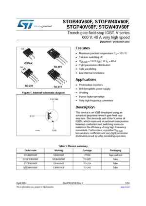 STGP40V60F
