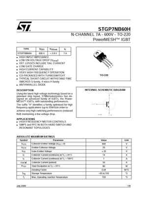 STGP7NB60HD
