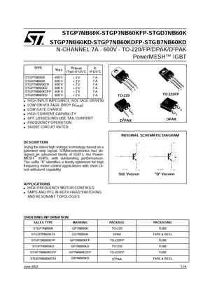 STGP7NB60HD
