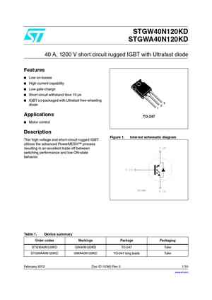 STGW40M120DF3
