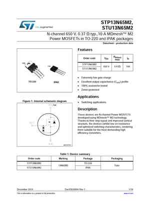 STP13N60DM2