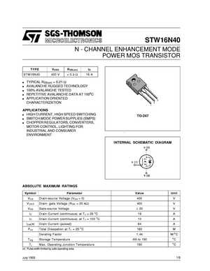 STW16NM50N
