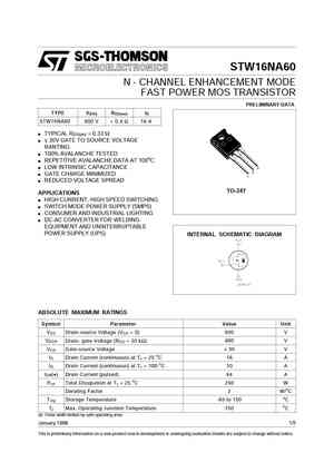 STW16NM50N
