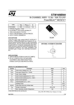 STW16NM50N
