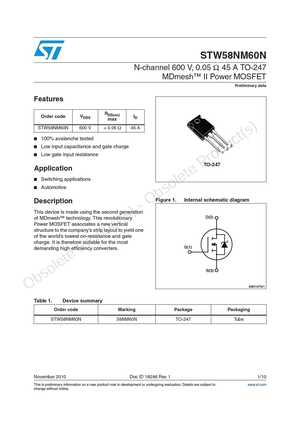 STW58NM60N
