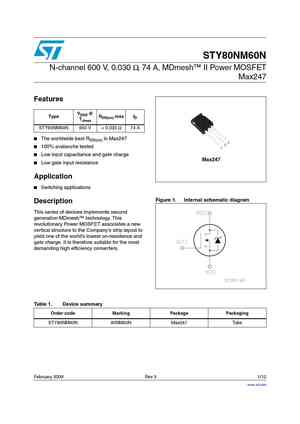 STY80NM60N
