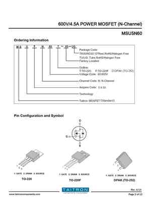 MSU5N60T
