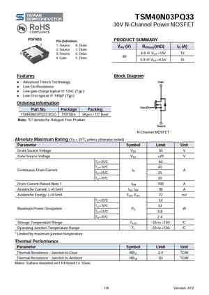 TSM40N03PQ33
