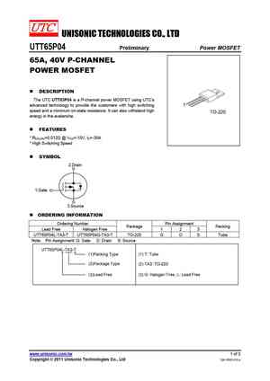 UTT65P04
