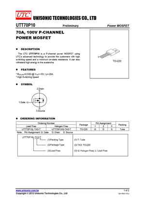 UTT70P10
