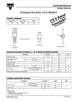 SUP75P03-07
