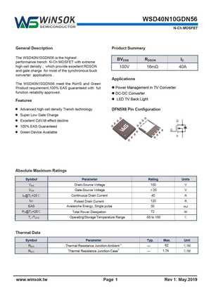 WSD40P10DN56
