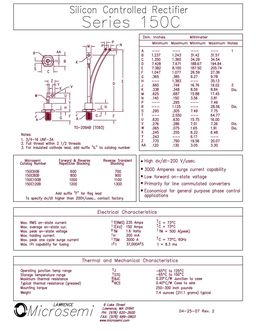 150C100B
 datasheet