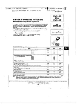 2N4441
 datasheet