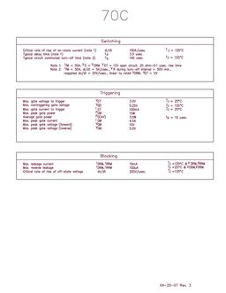 70C100B
 datasheet #2