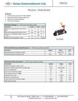 70NTD-100
 datasheet