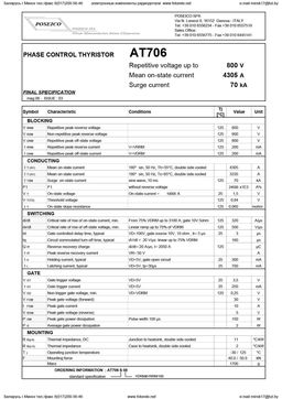 AT706
 datasheet