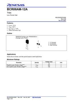 BCR08AM-12A
 datasheet