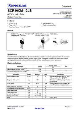 BCR10CM-12LB
 datasheet