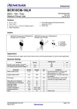 BCR10CM-16LH
 datasheet