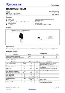 BCR10LM-16LH
 datasheet