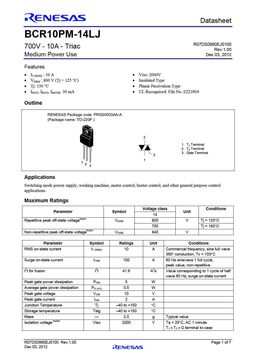 BCR10PM-14LJ
 datasheet