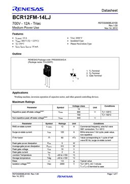 BCR12FM-14LJ
 datasheet