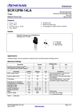 BCR12PM-14LA
 datasheet