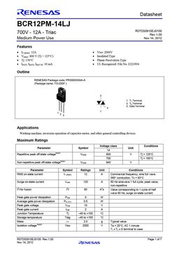 BCR12PM-14LJ
 datasheet