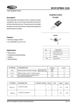 BCR12PM-8G
 datasheet