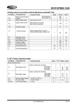 BCR12PM-8G
 datasheet #2