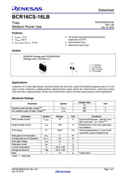 BCR16CS-16LB
 datasheet