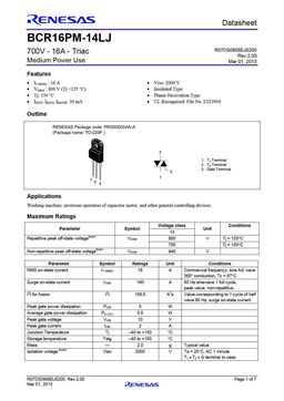 BCR16PM-14LJ
 datasheet