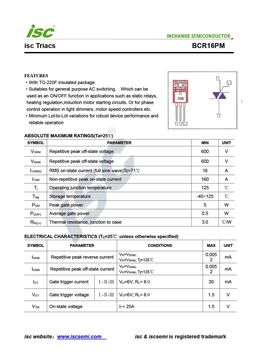 BCR16PM
 datasheet