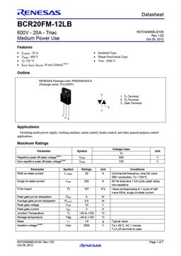 BCR20FM-12LB
 datasheet