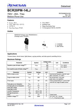 BCR20PM-14LJ
 datasheet