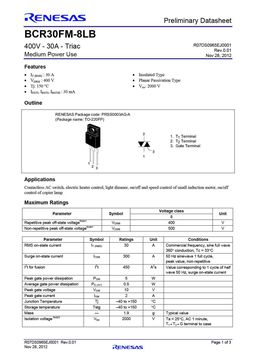 BCR30FM-8LB
 datasheet