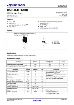 BCR3LM-12RB
 datasheet