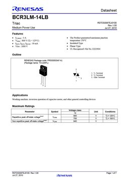 BCR3LM-14LB
 datasheet