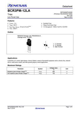 BCR3PM-12LA
 datasheet