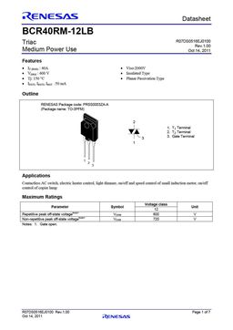 BCR40RM-12LB
 datasheet