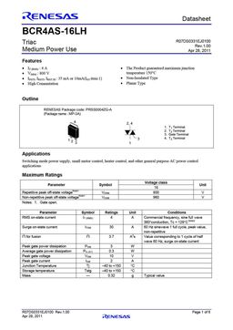 BCR4AS-16LH
 datasheet